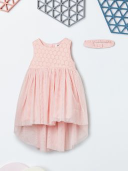 max - Girls Crochet Dress With Headband