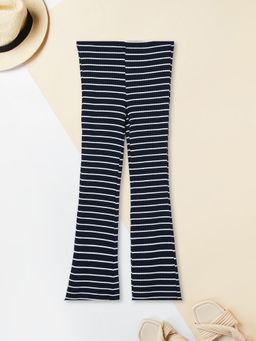 max - Girls Striped Knit Flared Pants