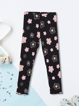 max - Girls Floral Print Leggings