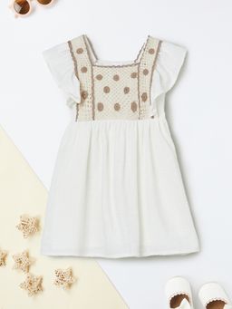 max - Girls Crochet A-Line Dress