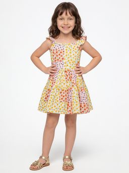 max - Girls Floral Print Dress