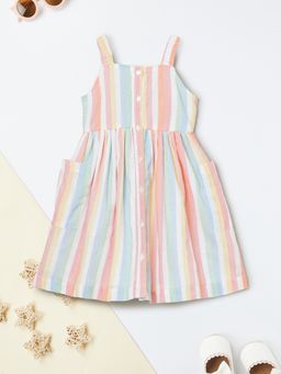 max - Girls Striped A-Line Dress