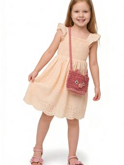 max - Girls Schiffli Embroidered Dress