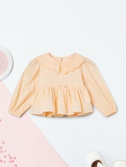 max - Girls Embroidered Peplum Top