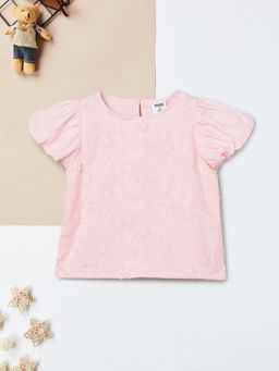 max - Girls Floral Embroidered Top