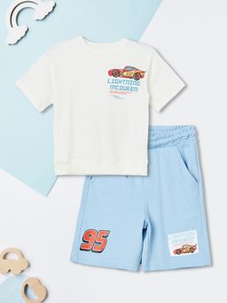 max - Boys Lightning Mcqueen Printed Shorts Set