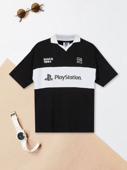 max - Boys Playstation Printed Polo T-Shirt
