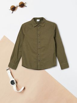 max - Boys Solid Relaxed Fit Shirt