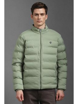 Louis Philippe - Men Casual Green Solid Jacket