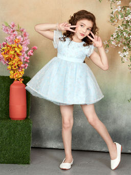 Lil Peacock - Blue Girls Dress