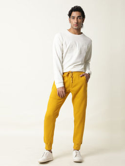 Rare Rabbit - Golden Solid Trackpants