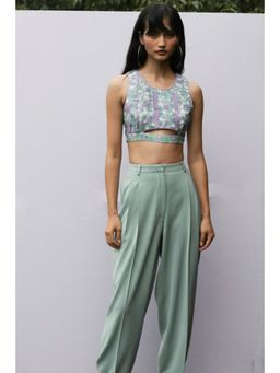 Nirmooha - Geometric Printed Matting Crop Top