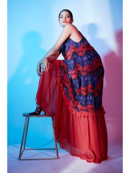 Nirmooha - Printed A-Line Maxi Gown