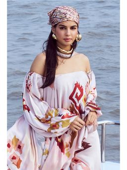 Nirmooha - Patola Printed Off-Shoulder Top