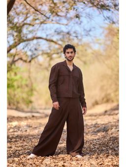 Nirmooha - Rust Wood Brown Pants