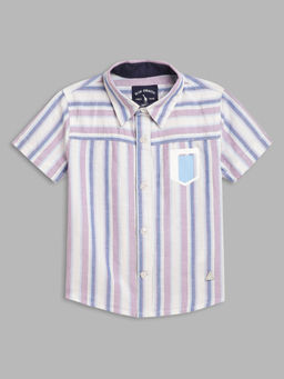 Blue Giraffe - Boys Multi Stripes Shirt