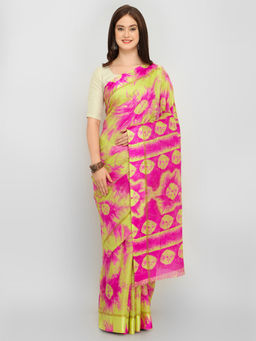 Stylee LIFESTYLE - Multicolor Kota Silk Printed Saree