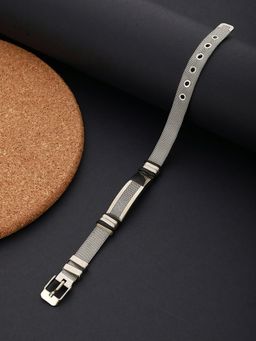 Aatmana - Rhodium-Plated and Silver Wraparound Bracelet