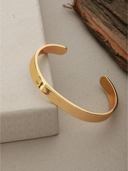 Aatmana - Men Gold-Toned Cuff Bracelet