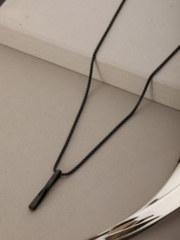 Aatmana - Twisted Cube Bar Pendant Necklace