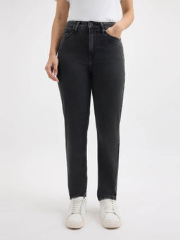 Pepe Jeans - Women Black Mom Fit High Rise Jeans