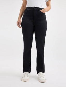 Pepe Jeans - Women Black Straight Fit High Rise Jeans