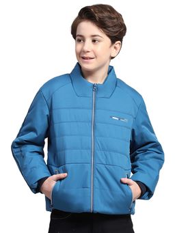 Monte Carlo - Boys Blue Polyester Blend Full Sleeves Jacket