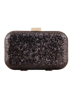 The Purple Sack - Black Detailing Clutch