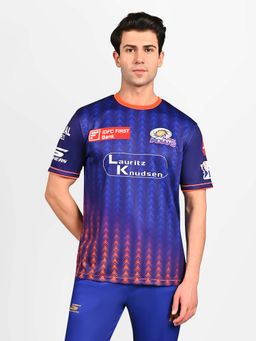 SKECHERS - Men MI IPL Training Replica Jersey Royal Navy T-Shirt