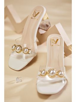 House of Vian - Iris White Heels