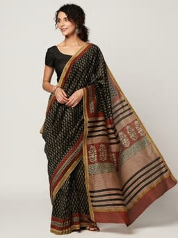 Fabindia - Cotton Silk Printed Sari