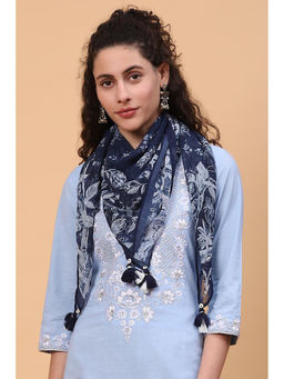 Biba - Navy Blue Scarf