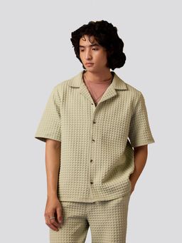 Muvazo - Cabana Opulence Shirt Green Apple