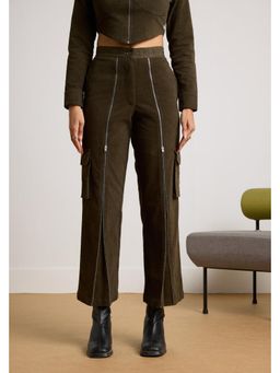 Muvazo - Green Timberline Zipper Pant