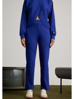 Muvazo - Blue Frosted Ribbed Pant