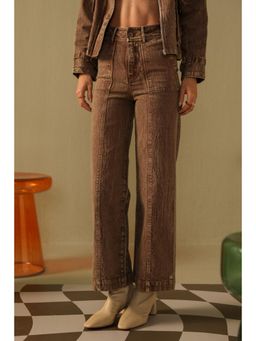 Muvazo - Brown Wildwood Acid Pant