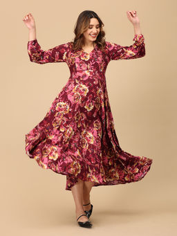 The Mom Store - Cork It and Werk It Maternity and Nursing Maxi Dress