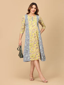 The Mom Store - Dhup Chhaya Maternity and Nursing Kurti Dress