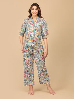 The Mom Store - Wander and Bloom Maternity and Nursing Nightwear Set (Set of 2)