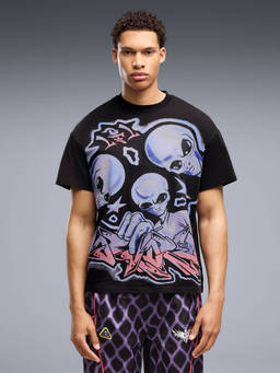 Puma - Men Melo Asteriks Mens Oversized T-shirt - Black