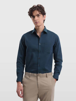 Arrow - Mens Manhattan Slim Fit Originals Shirt - Teal