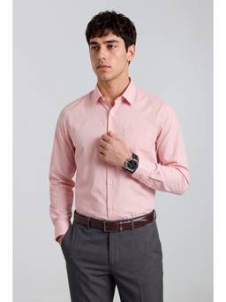 Peter England - Men Pink Slim Shirt