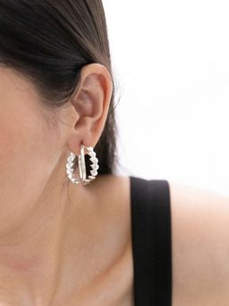 House of Pehr - Silver Plated Hoop Earrings