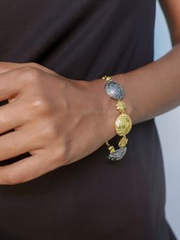 House of Pehr - Gold Silver Bangle Bracelet