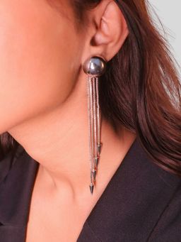 House of Pehr - Silver Plated Chain Earrings