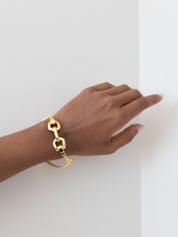 House of Pehr - Gold Plated Kada Link Bracelet