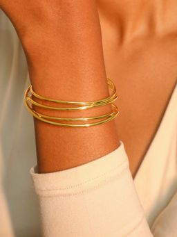 House of Pehr - Women Gold Plated Bangle Bracelet