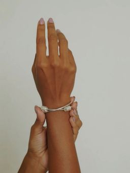 House of Pehr - Women Silver Plated Bangle Bracelet