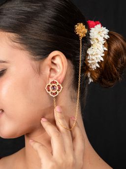 Niscka - Matte Gold Earrings