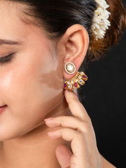 Niscka - Matte Gold Plated Earrings